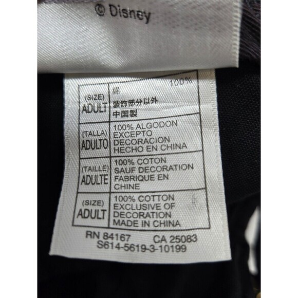 DISNEY PARKS BLACK COTTON NEWSBOY CAP HAT PEACE LOVE & MICKEY MOUSE UNISEX OS - Picture 11 of 12